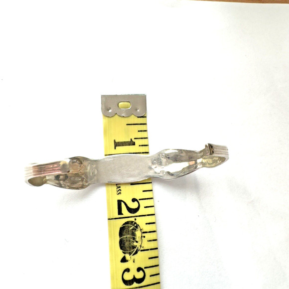 William Rogers Oneida Silver Plate Cuff Bracelet Vintage Engravable Size 6.75 - Picture 5 of 5